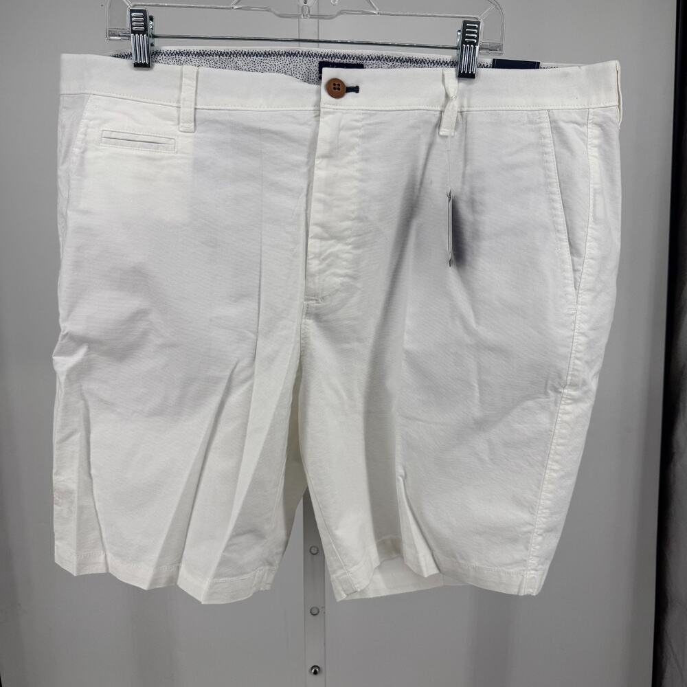 Johnnie-o Santiago Cotton Stretch Shorts Mens 38 White Regular Fit JMSH1940 NWT
